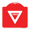 Signmission Designer Series Sign-Yield, Red & White Aluminum Architectural Sign, 18" x 18", RW-1818-22695 A-DES-RW-1818-22695 - alternate 1